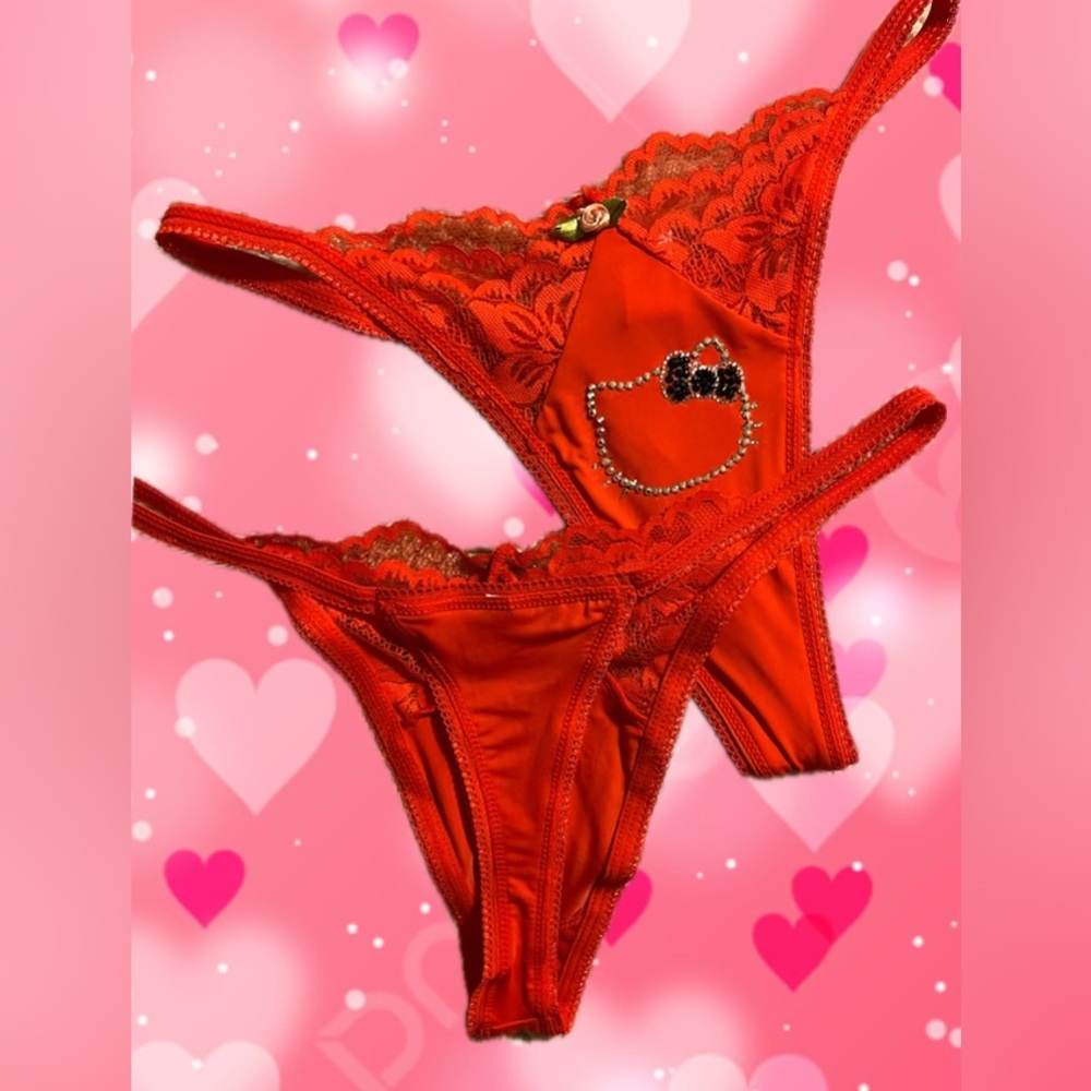 Handmade Hello Kitty Thong ✨